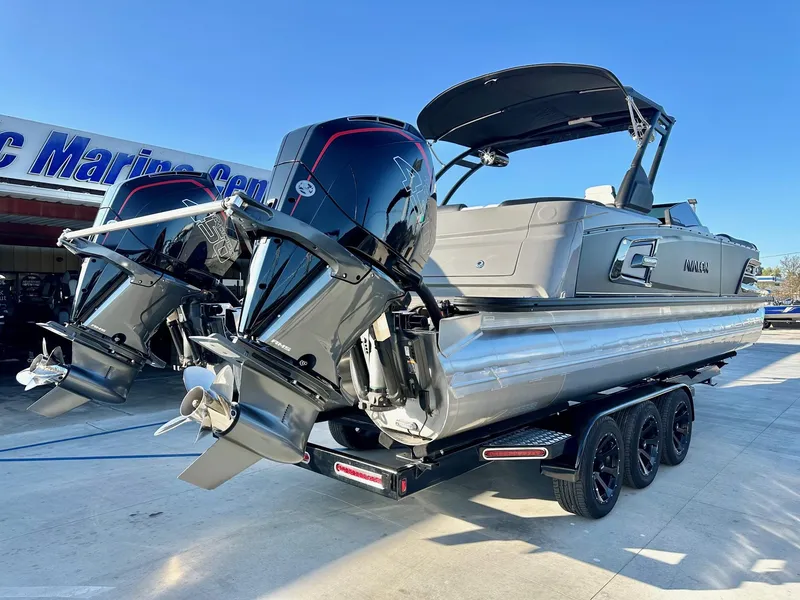 Slide: The Image of Avalon 27' Excalibur LTD Elite Windshield w/ Twin Mercury 450R Motors! 2025 - 12