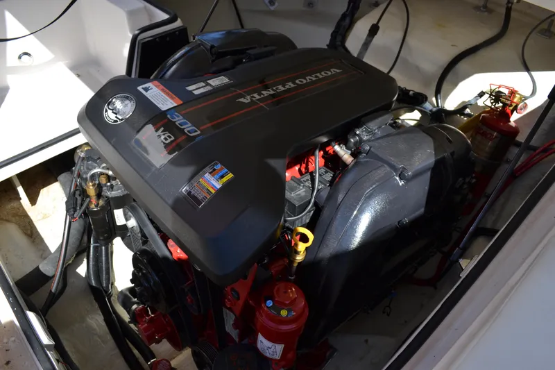 Slide: The Image of Volvo Penta engine in 2013 Regal 24 FasDeck boat. - 32
