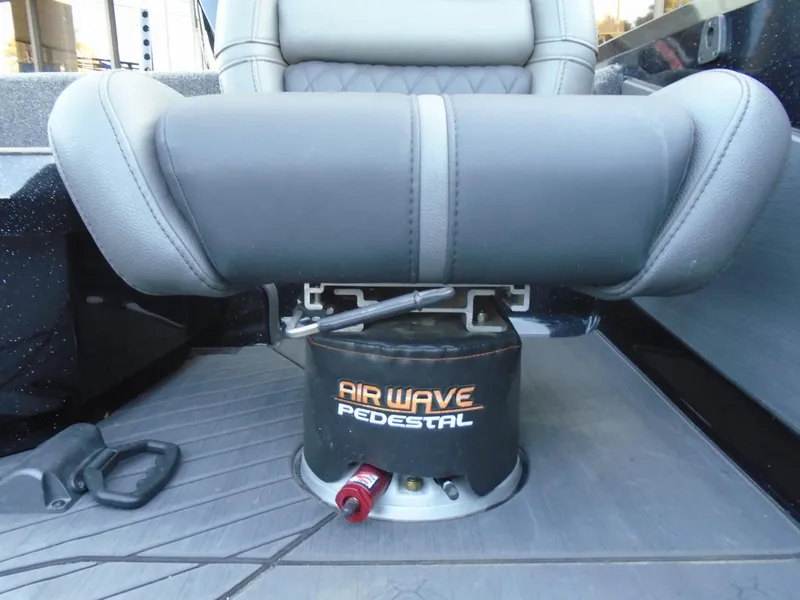 Slide: The Image of Vexus VX21 2022 boat seat with Air Wave pedestal on deck. - 14