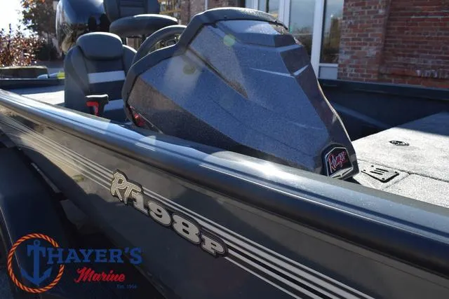 Slide: The Image of 2025 Ranger RT198P boat at Thayer's Marine dealership. - 37