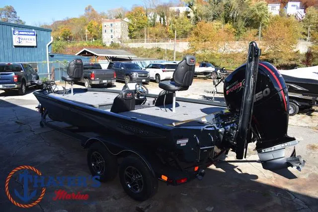 Slide: The Image of 2025 Ranger RT198P boat with Mercury engine at Thayer's Marine dealership. - 9