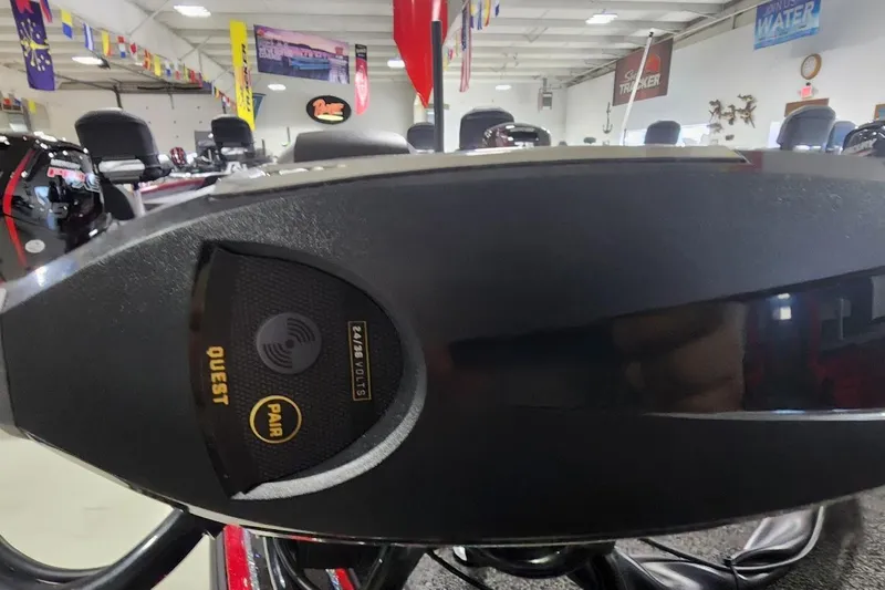 Slide: The Image of Control panel of a 2025 Nitro Z19 boat with Quest pairing feature. - 4