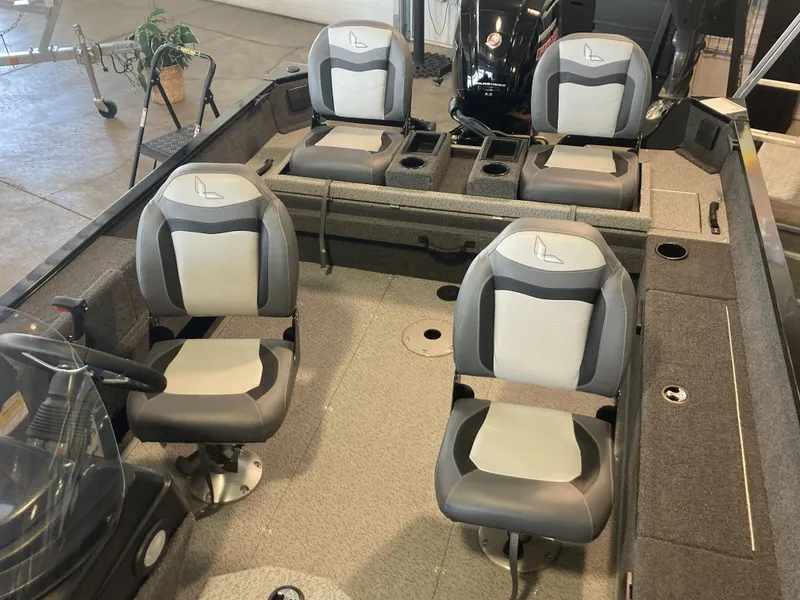 Slide: The Image of Interior view of Lowe FM 1775 SC boat, 2025 model. - 15