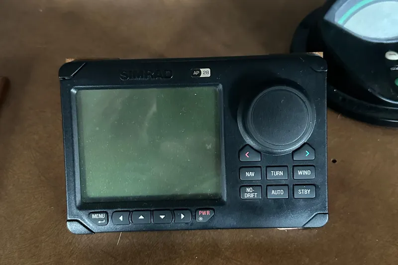 Slide: The Image of Simrad AP28 autopilot control on 1974 Hatteras 58 Yachtfish. - 7