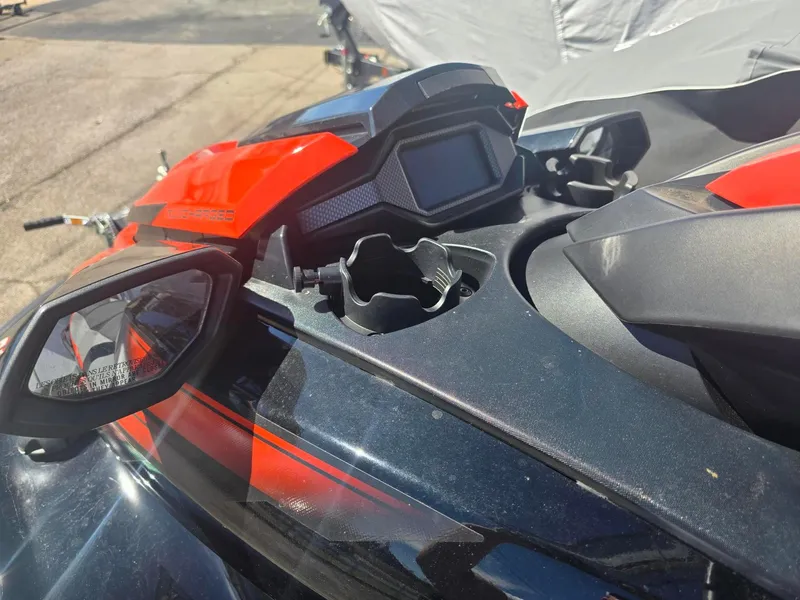 Slide: The Image of 2021 Yamaha WaveRunner FX Limited SVHO dashboard with vibrant red accents and sleek design. - 5