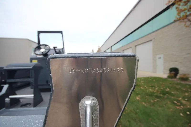 Slide: The Image of Close-up of 2025 Weldcraft 200 Rebel Open boat hull identification number. - 17