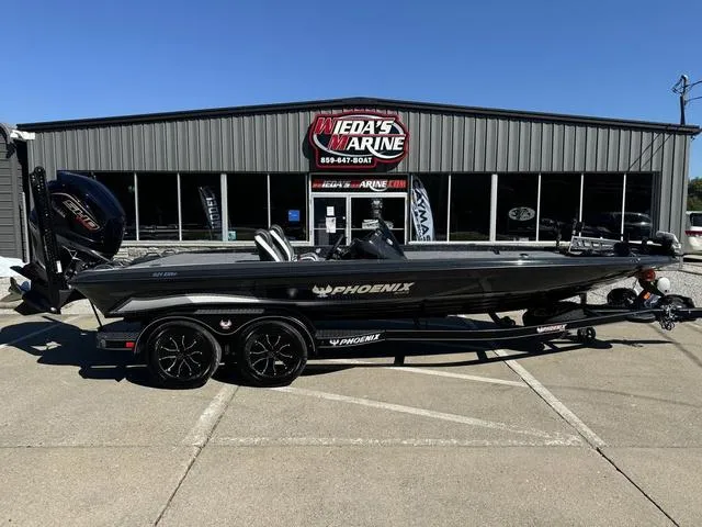 Slide: The Image of 2025 Phoenix 921 ELITE boat at Wieda's Marine dealership. - 1