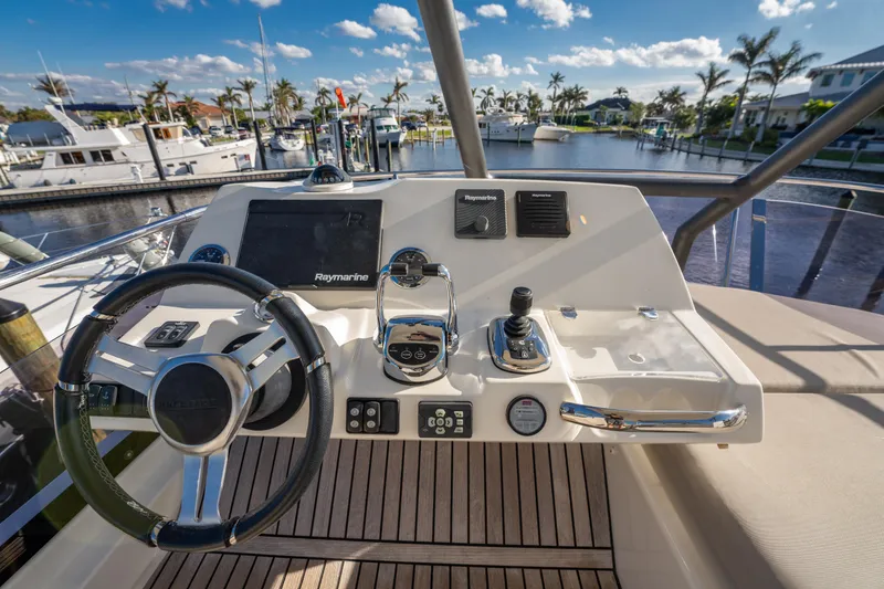 Slide: The Image of Flybridge Helm with Joystick Control - 66