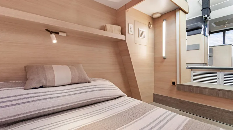 Slide: The Image of Luxurious cabin interior of 2018 Fountaine Pajot MY 44 yacht with modern design. - 31