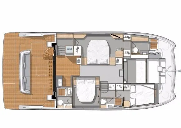 Slide: The Image of Manufacturer Provided Image: Fountaine Pajot MY 44 Cabin Layout Plan - 55