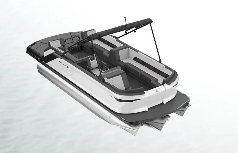 Slide: The Image of Manitou 20' Cruise Max Deck Stealth 150hp Motor - 2