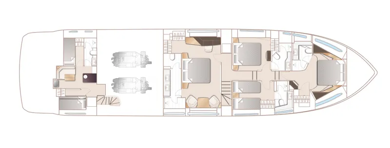 Slide: The Image of Princess Y85 Motor Yacht 2025 - 157