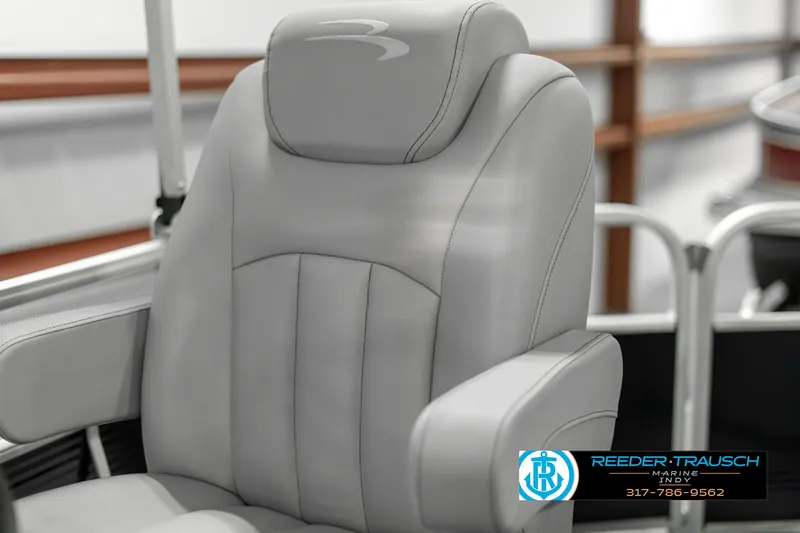 Slide: The Image of 2023 Bennington 20 SVL boat seat, gray upholstery, luxury design. - 34