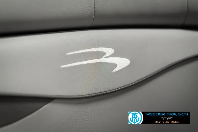 Slide: The Image of Close-up of 2023 Bennington 20 SVL boat seat with logo detail. - 37