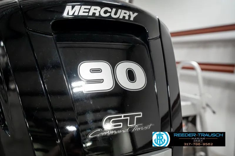 Slide: The Image of Mercury 90 HP outboard motor on 2023 Bennington 20 SVL boat. - 43