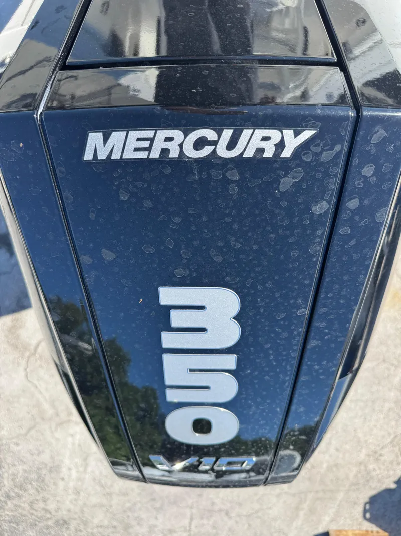 Slide: The Image of Mercury 350 outboard engine on 2024 Robalo 246 Cayman boat. - 35