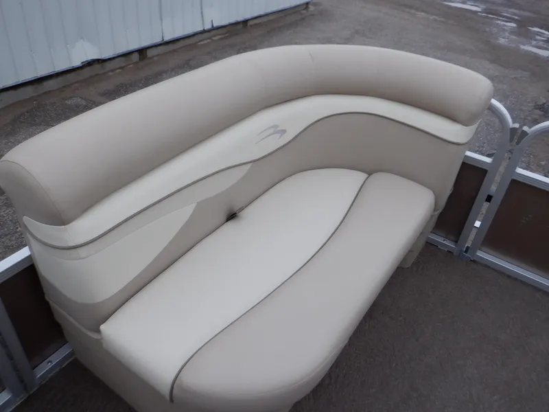 Slide: The Image of 2011 Bennington 22 SSL boat seating, beige upholstery, curved design. - 44