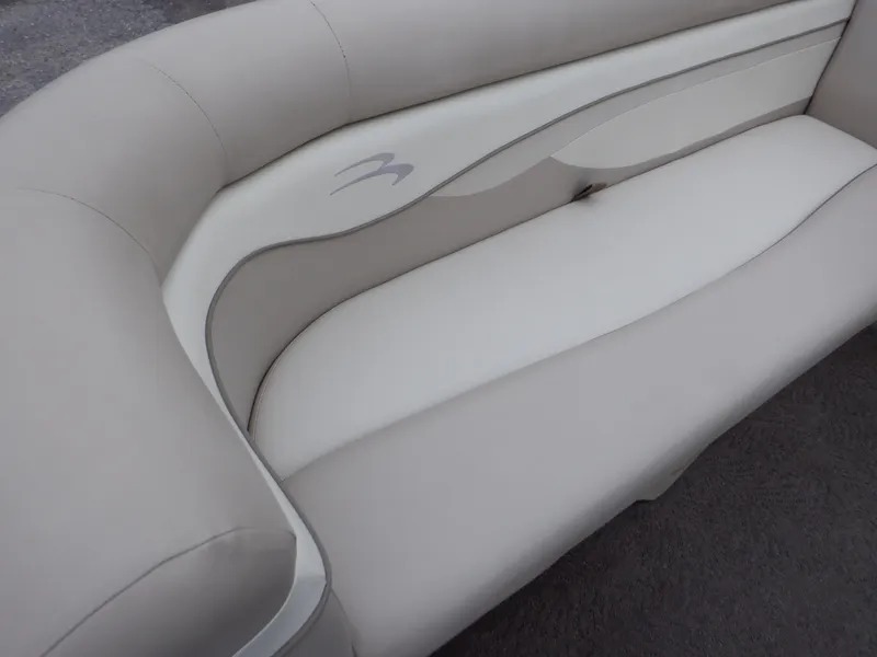 Slide: The Image of 2011 Bennington 22 SSL boat seating, beige upholstery, elegant design. - 48