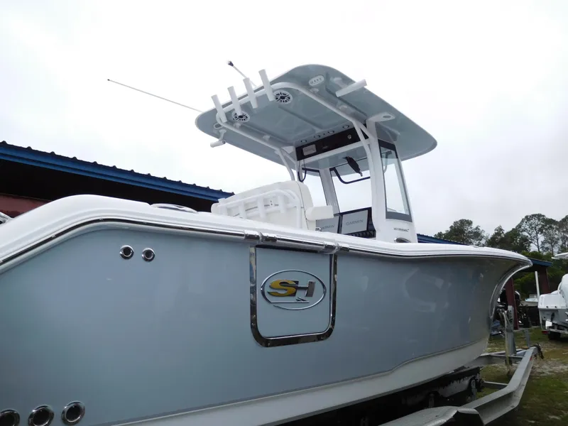 Slide: The Image of 2025 Sea Hunt Ultra 265 SE boat with sleek design and modern features. - 3