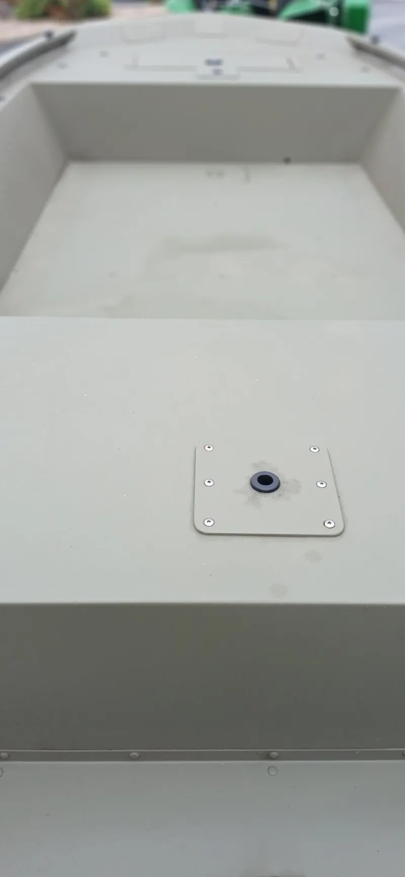 Slide: The Image of 2025 Tracker Grizzly 1648 Jon boat interior, showcasing spacious flat deck design. - 16