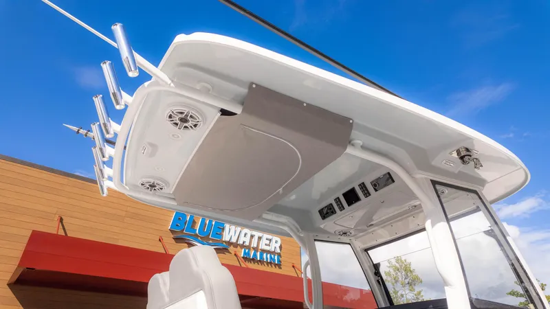 Slide: The Image of 2025 Everglades 315 Center Console boat at Blue Water Marina. - 8