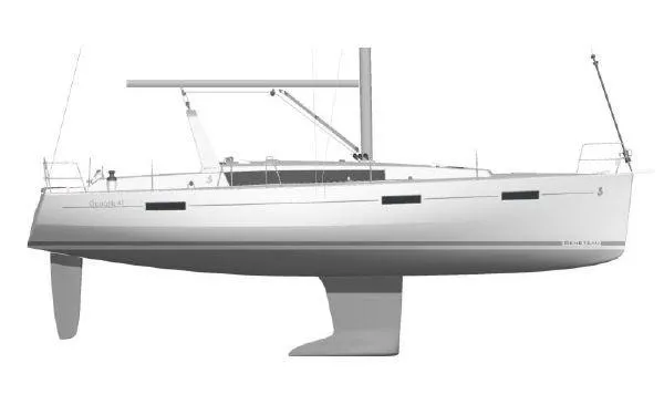 Slide: The Image of Beneteau 41 Hull Image - 34