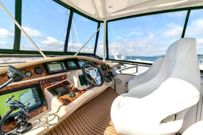 Slide: The Image of FlyBridge Helm / Navigation Station  - 19