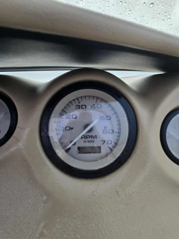 Slide: The Image of Close-up of 2001 Sea Ray 180 Bow Rider RPM gauge. - 6