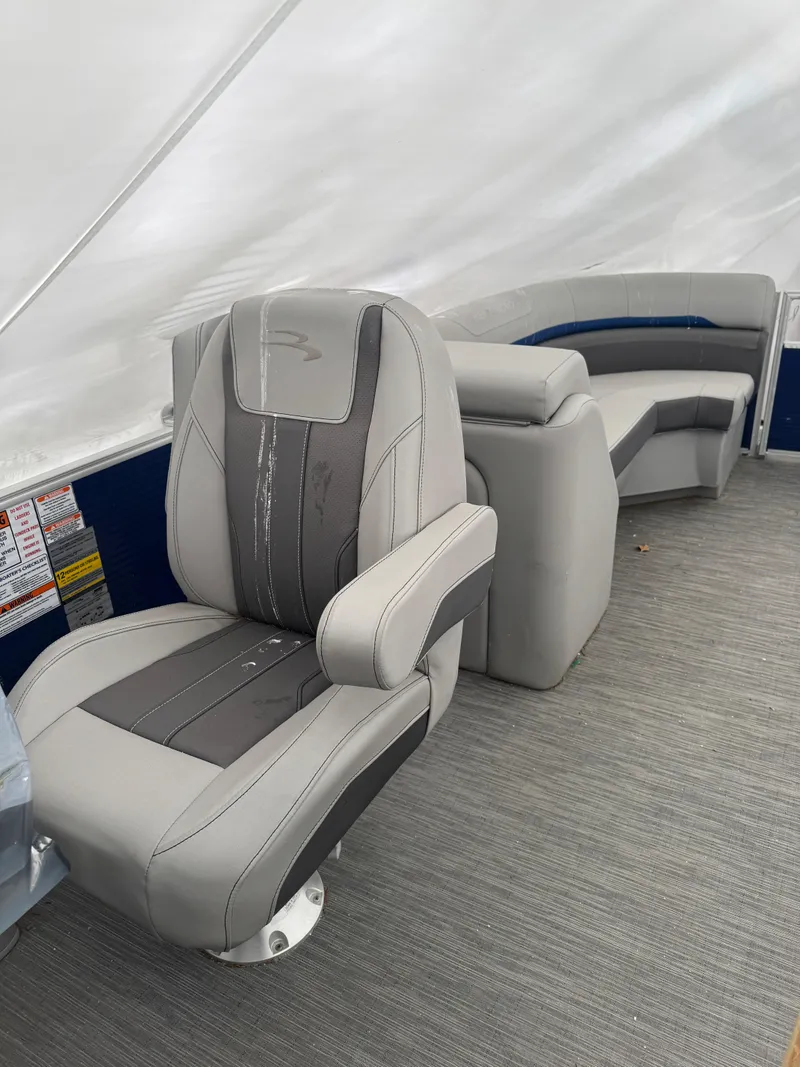 Slide: The Image of Kicker media center on 2022 Bennington 23XSSB boat dashboard. - 6