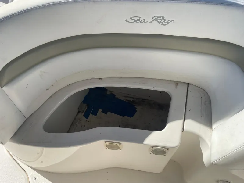 Slide: The Image of 2006 Sea Ray 320 Sundancer boat interior storage compartment. - 52