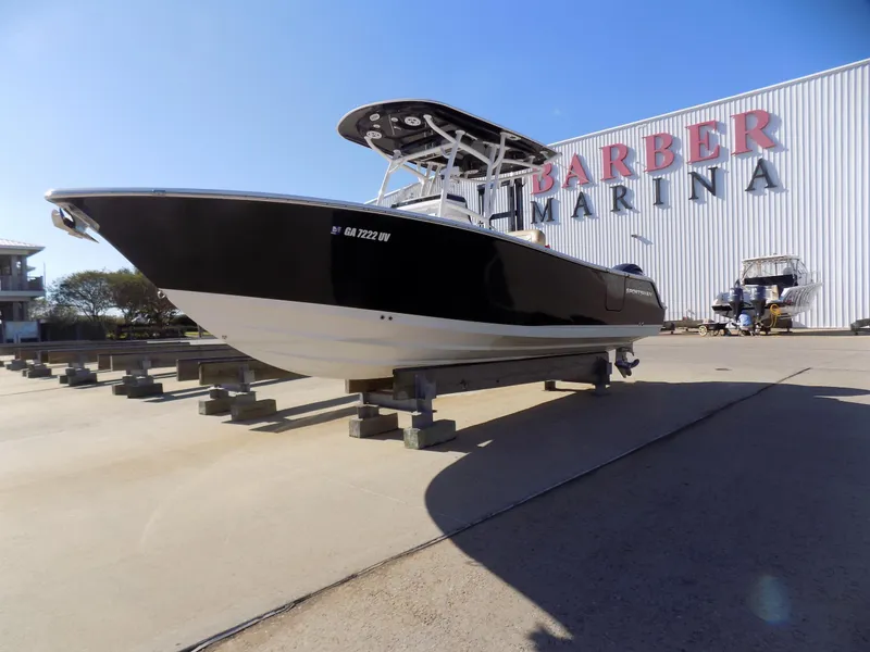 Slide: The Image of 2017 Sportsman Heritage 251 Center Console boat at Barber Marina. - 2