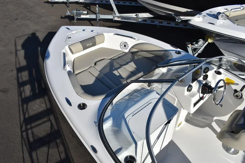 Slide: The Image of 2025 Key West 203 DFS boat with sleek design and comfortable seating. - 17