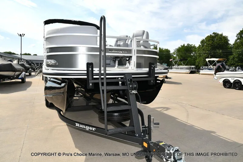 Slide: The Image of 2025 Ranger 223FC boat with 200HP Mercury 4 Stroke engine on trailer. - 21