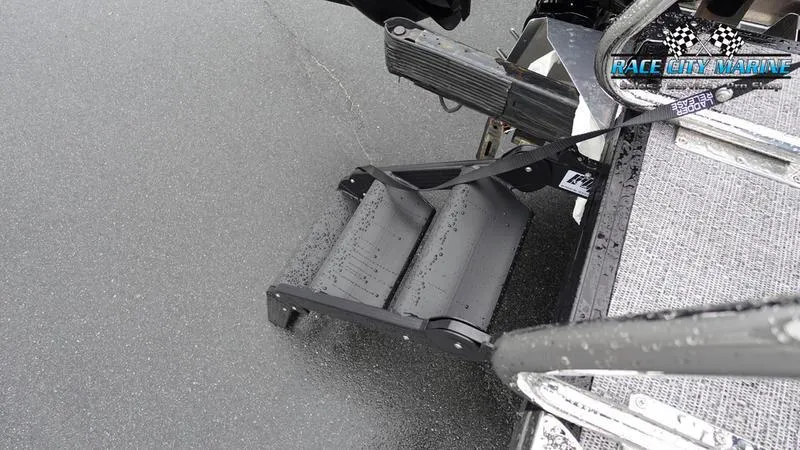 Slide: The Image of Barletta C22U 2025 boat ladder on wet surface, Race City Marine branding. - 12