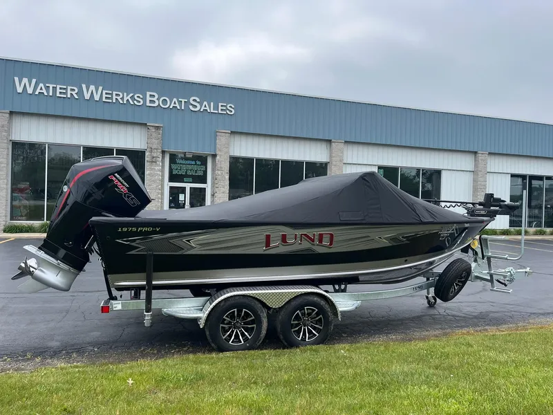 Slide: The Image of 2025 Lund 1975 Pro-V boat on trailer at Water Werks Boat Sales. - 41