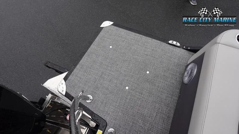 Slide: The Image of Barletta C22UC 2025 boat interior with Race City Marine logo. - 10