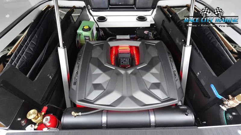 Slide: The Image of 2025 Nautique Super Air Nautique G23 Paragon engine compartment, showcasing advanced design and technology. - 27