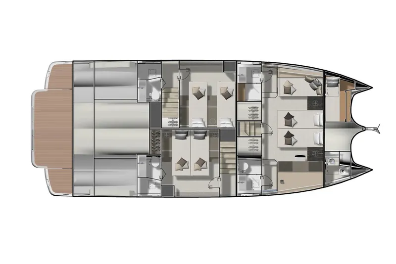 Slide: The Image of Luxury 2026 Prestige M48 yacht cruising on calm blue waters. - 13