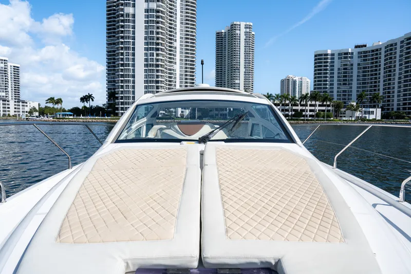 Slide: The Image of Beneteau Gran Turismo 40 yacht, 2017, with city skyline in background. - 15