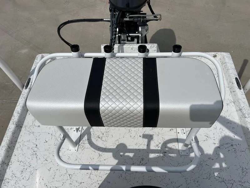 Slide: The Image of 2024 Freedom 14 CHIQUITA boat seat with quilted design and rod holders. - 31