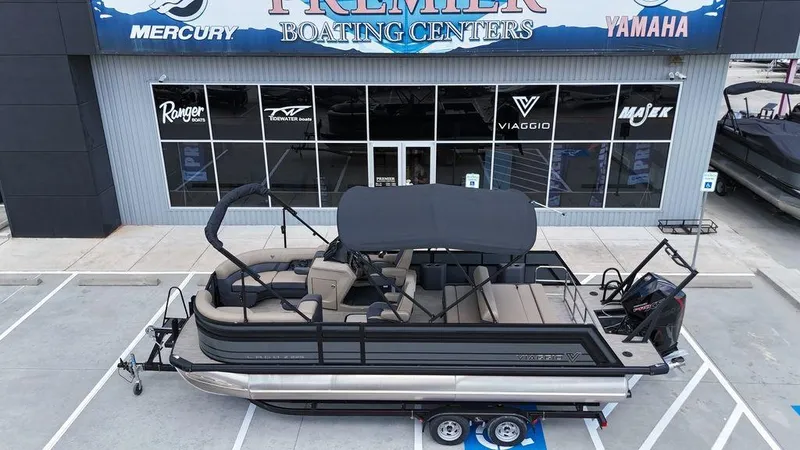 Slide: The Image of 2024 Viaggio Z22S pontoon boat at Premier Boating Centers dealership. - 34