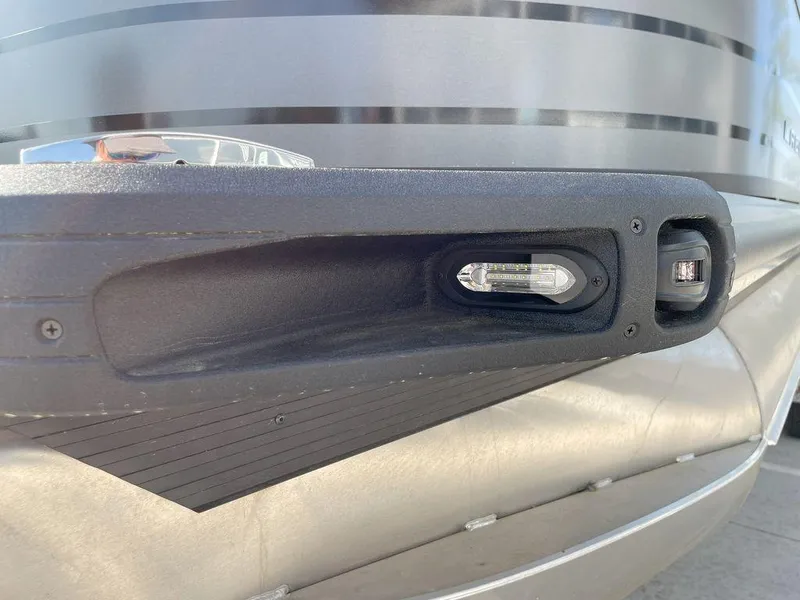 Slide: The Image of Close-up of 2024 Viaggio Z22S boat's sleek exterior design and lighting detail. - 5