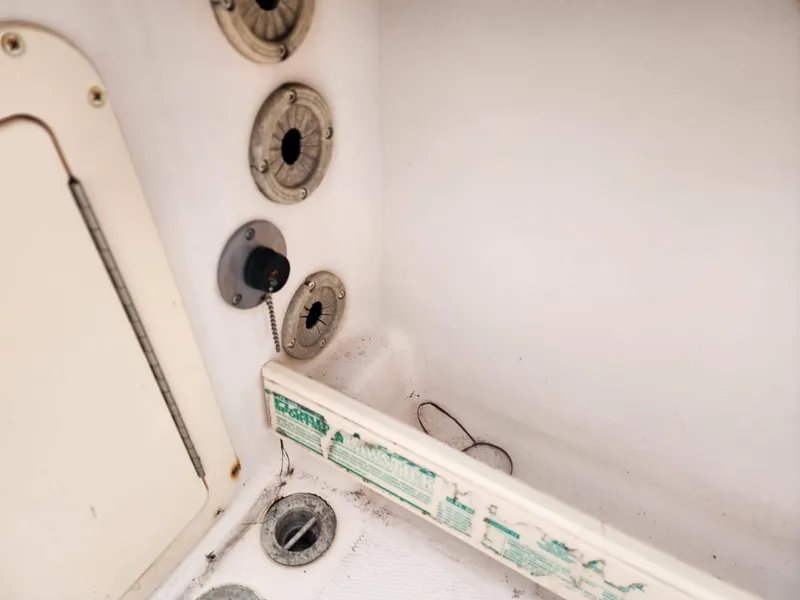 Slide: The Image of Close-up of 2008 Grady-White Advance 257 boat interior details and fittings. - 16