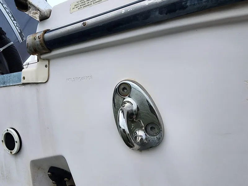 Slide: The Image of Close-up of 2008 Grady-White Advance 257 boat hardware and fittings. - 47