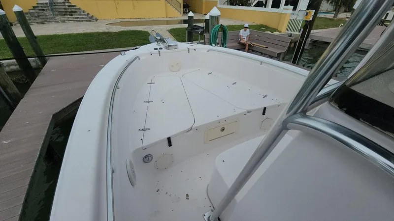 Slide: The Image of 2008 Grady-White Advance 257 boat docked at marina. - 49