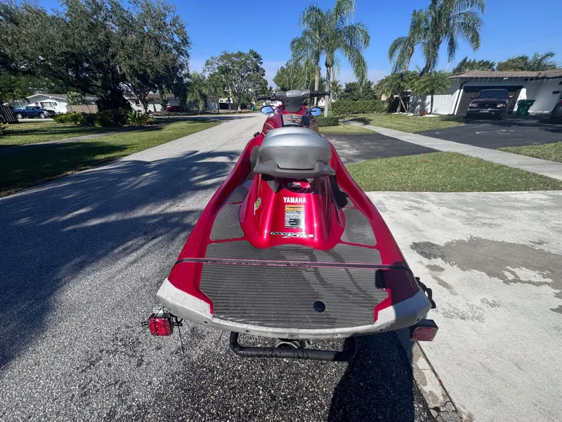 Slide: The Image of 2014 Yamaha WaveRunner VX Cruiser on trailer, parked in residential area. - 11