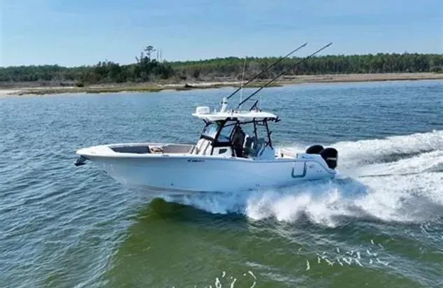 The Image of 2021 Sea Fox 328 Commander boat cruising on open water. - 0