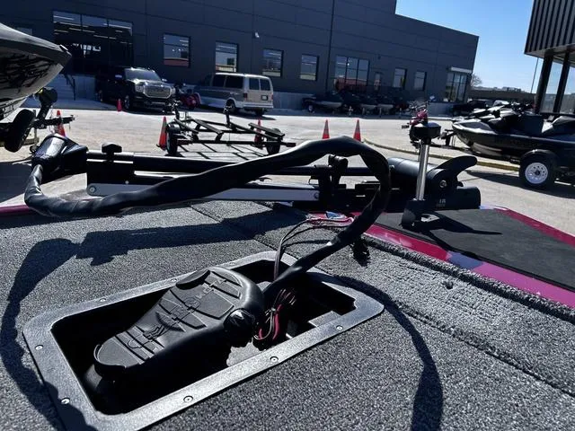 Slide: The Image of 2021 Tracker BASS TRACKER® Classic XL boat on trailer, parked outdoors. - 7