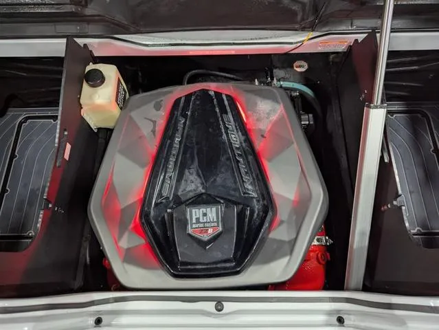 Slide: The Image of 2020 Nautique G23 Paragon engine compartment with PCM engine cover. - 15