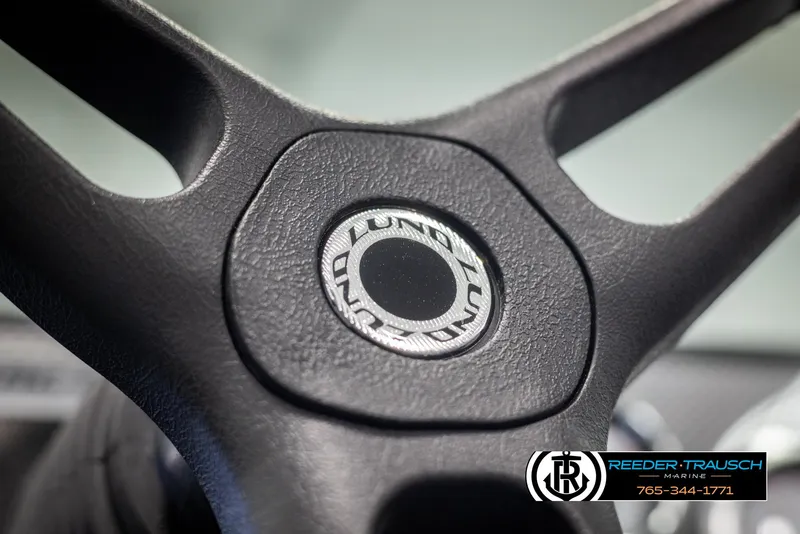 Slide: The Image of Close-up of 2025 Lund 1875 Impact XS steering wheel with logo. - 25